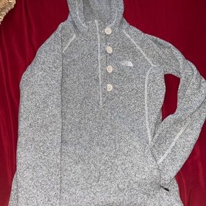North face fleece hoodie